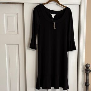 Elegant Black Long Sleeve Dress